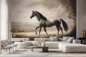 Creez une atmosphere apaisante grace a un sticker cheval geant inspire du mandala