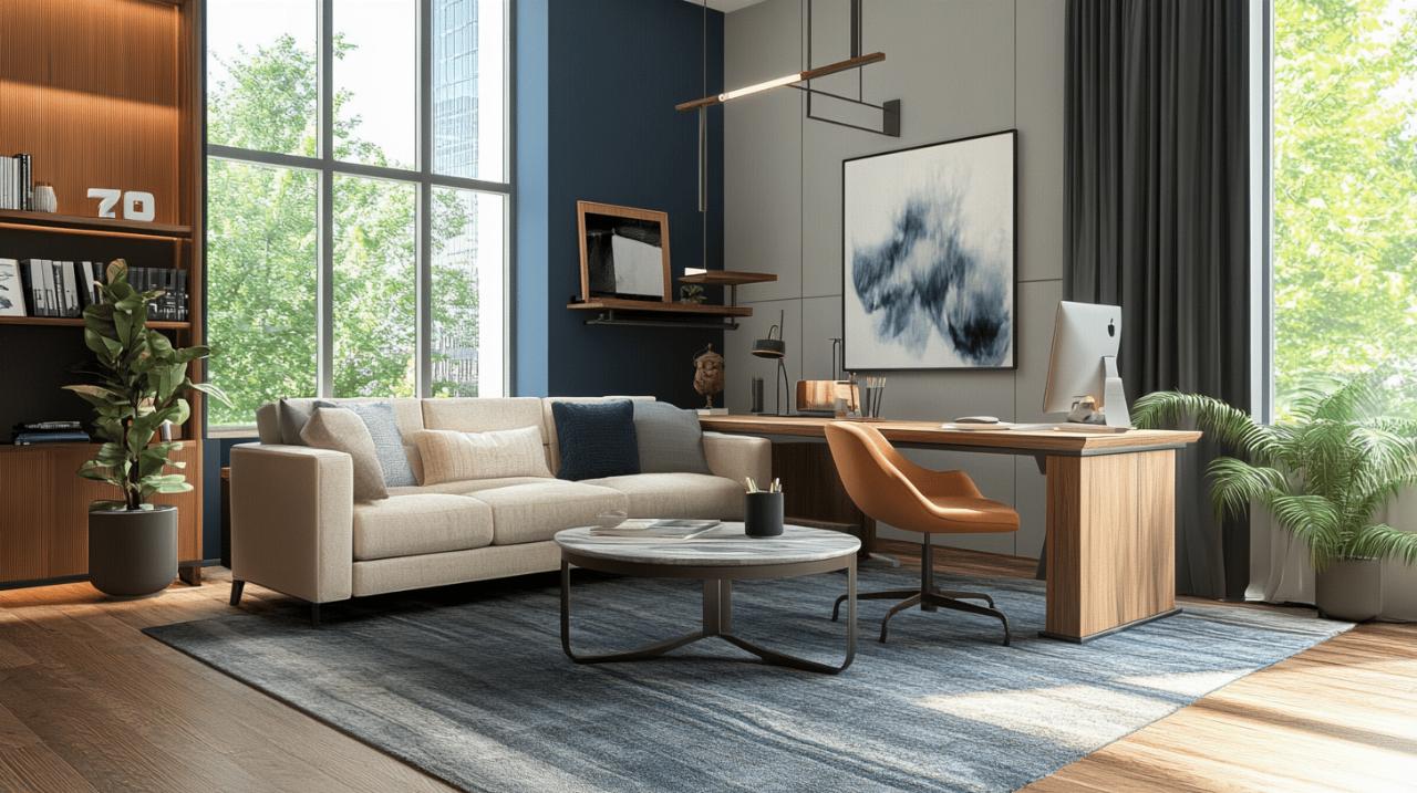 5 Astuces pour Aménager un Espace Bureau dans Votre Salon sans Perdre de Place